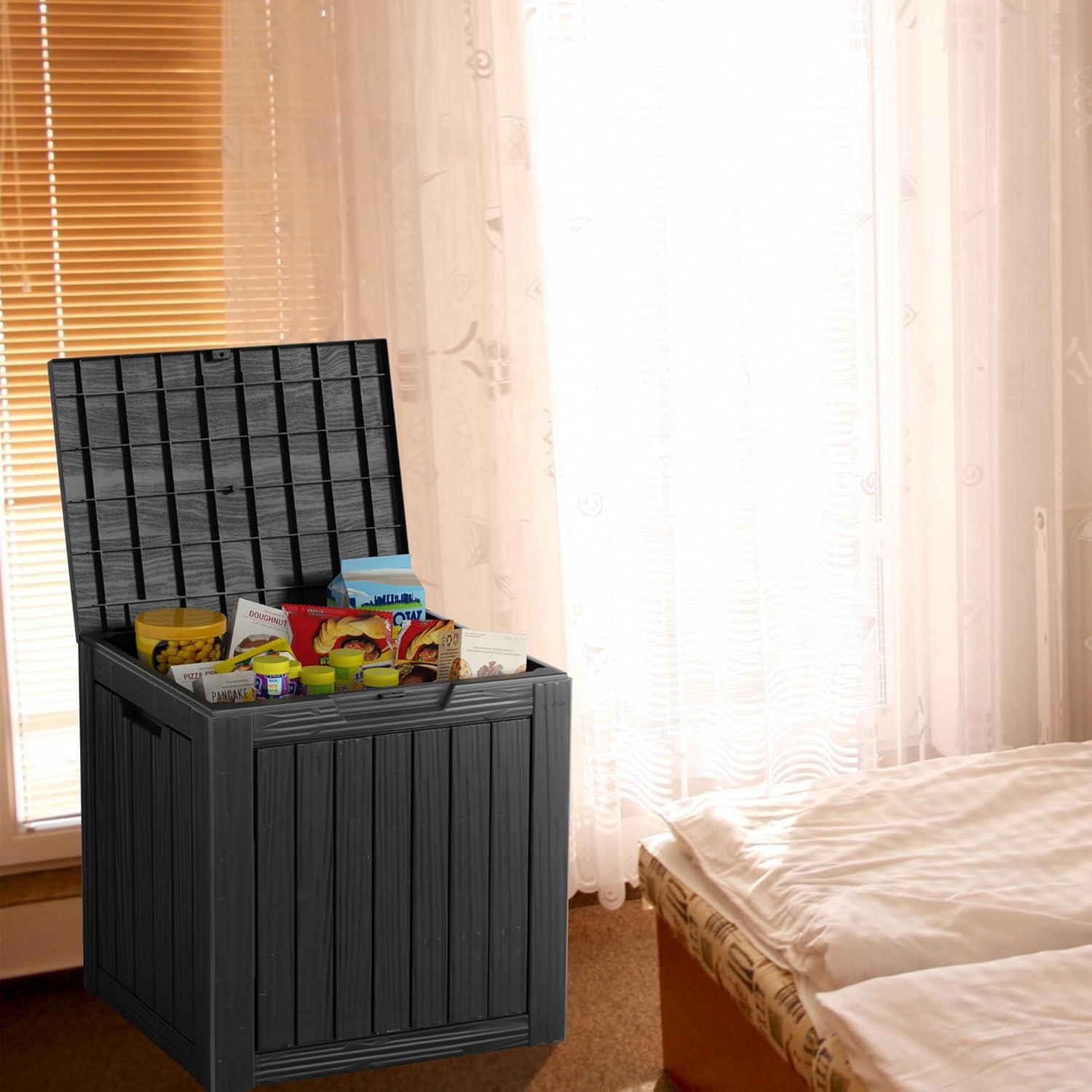 Caja de Almacenamiento Exterior PATIOEASY 113.56L Negra Cerrable