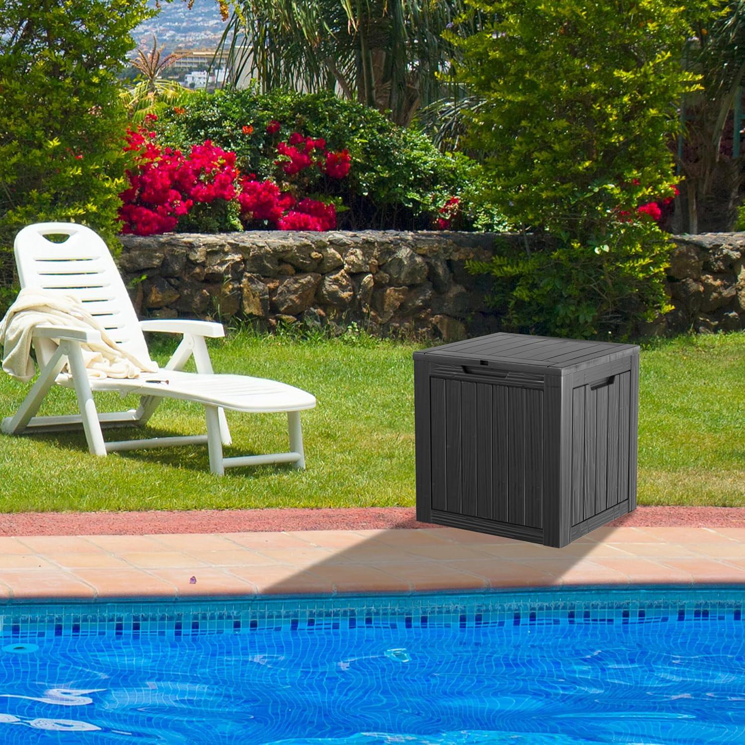 Caja de Almacenamiento Exterior PATIOEASY 113.56L Negra Cerrable