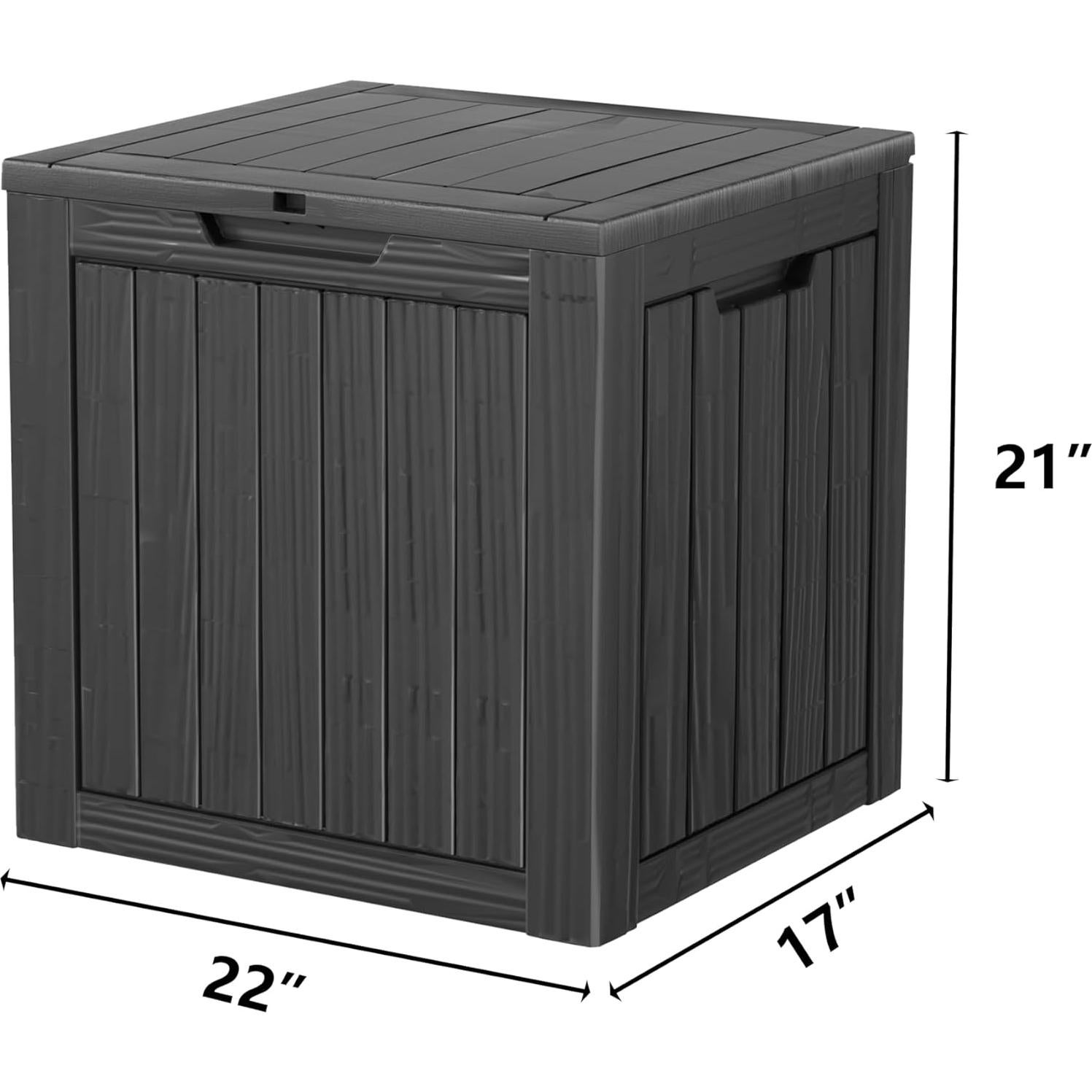 Caja de Almacenamiento Exterior PATIOEASY 113.56L Negra Cerrable