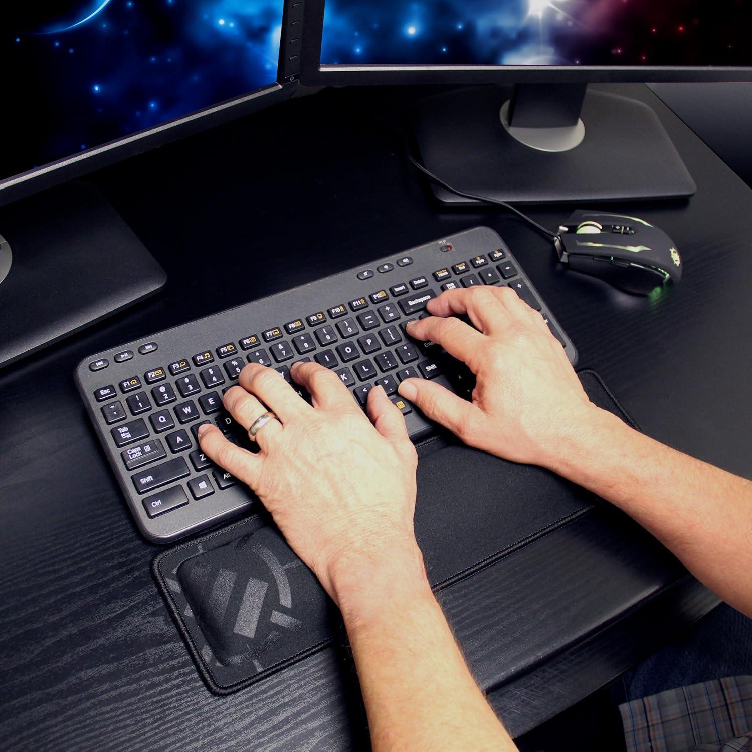 Reposapiés Ergonómico ENHANCE Compacto para Teclados Bluetooth