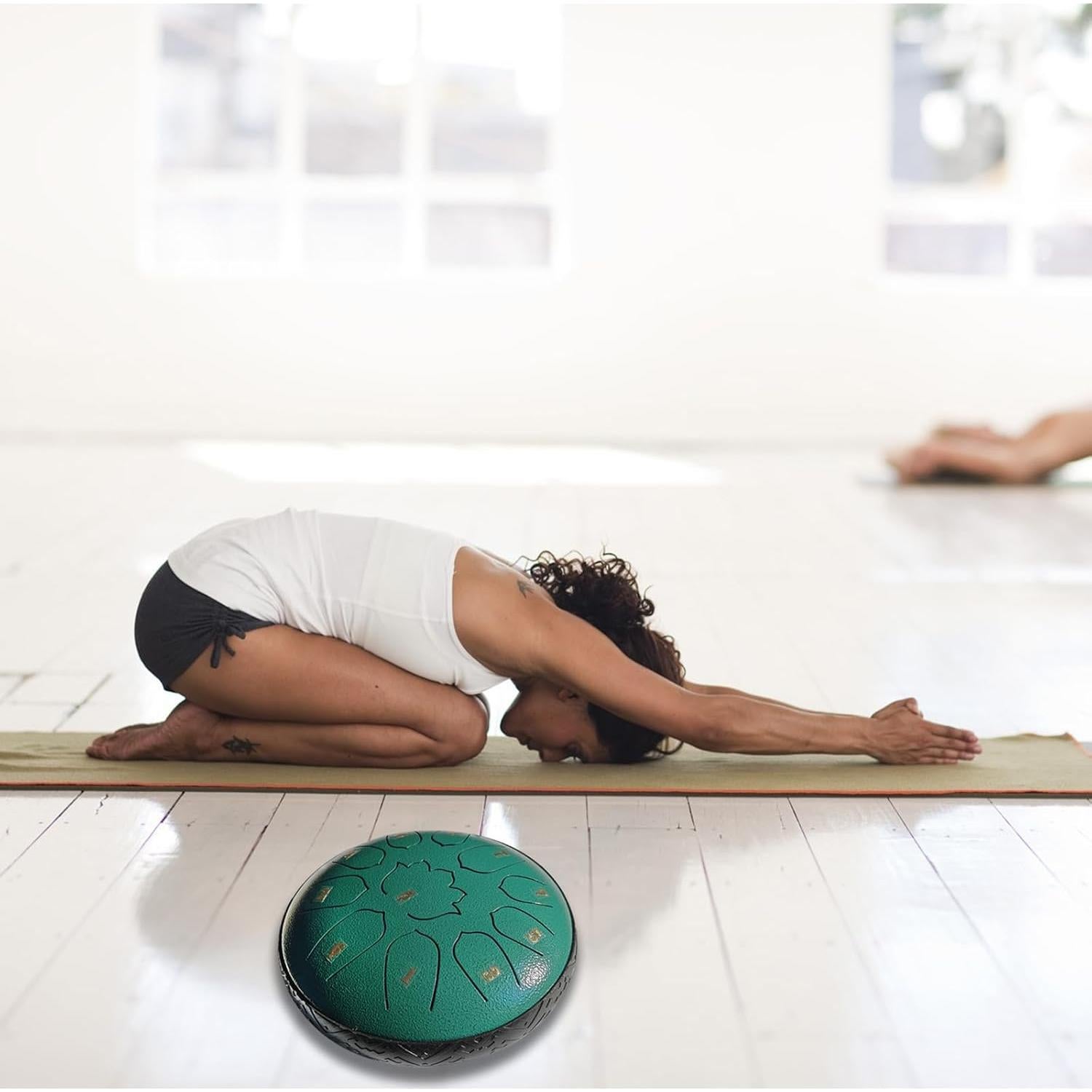 Tambor de Lengua de Acero 11 Notas 15 cm Esmeralda LONCHAN