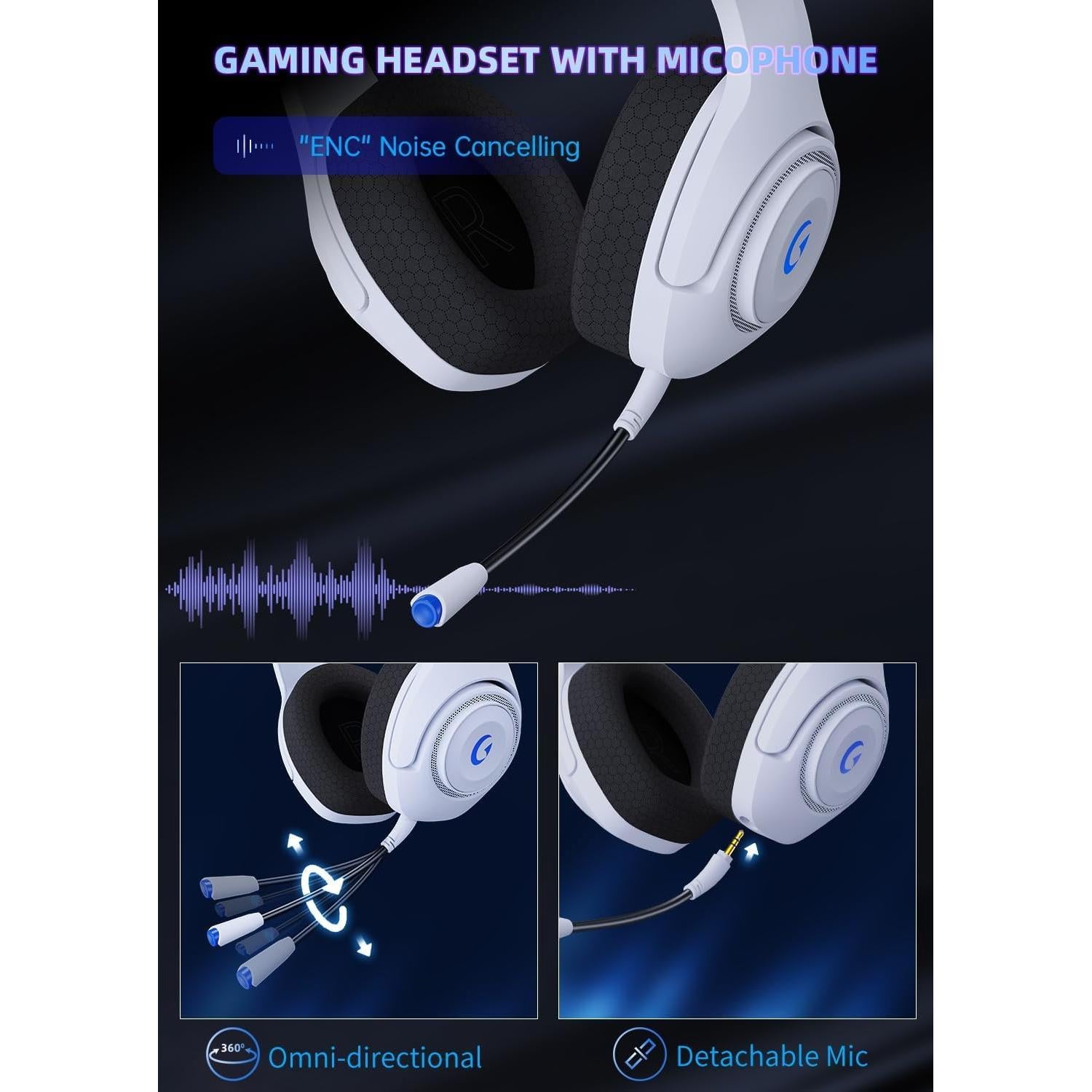 Auriculares Gaming Inalámbricos KAPEYDESI Captain 400 40Hr