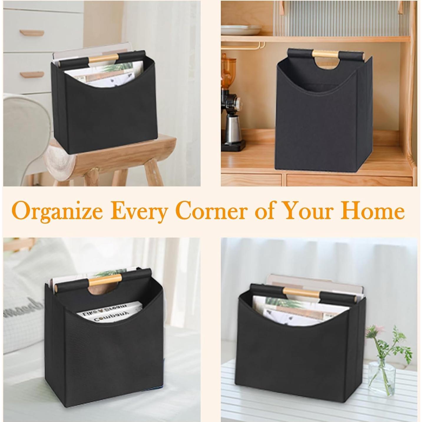 Soporte Plegable para Revistas Neateam Negro 32x17.3x27.4cm