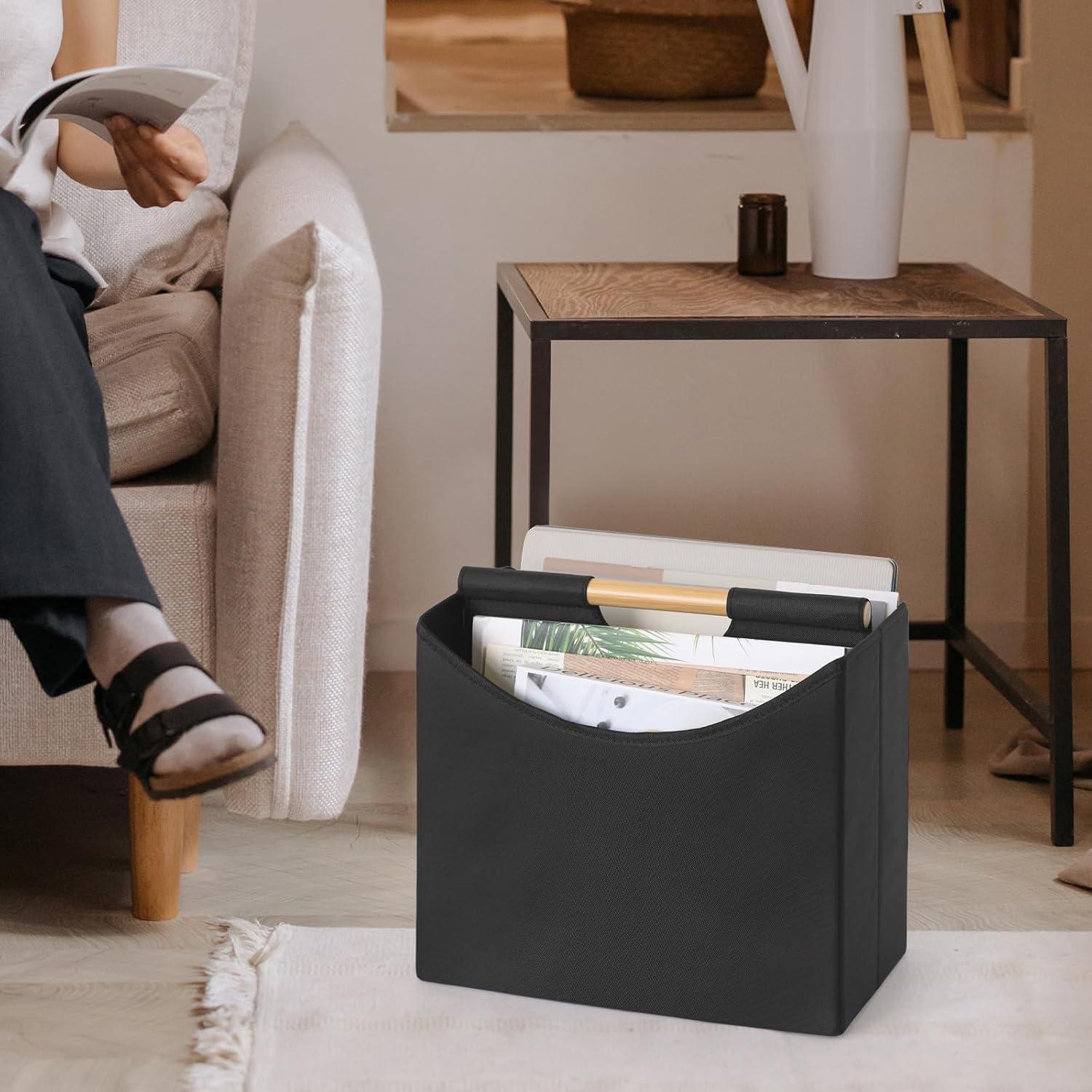 Soporte Plegable para Revistas Neateam Negro 32x17.3x27.4cm