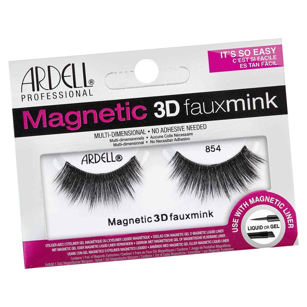 Pestañas Magnéticas 3D Ardell 854 de Piel Sintética