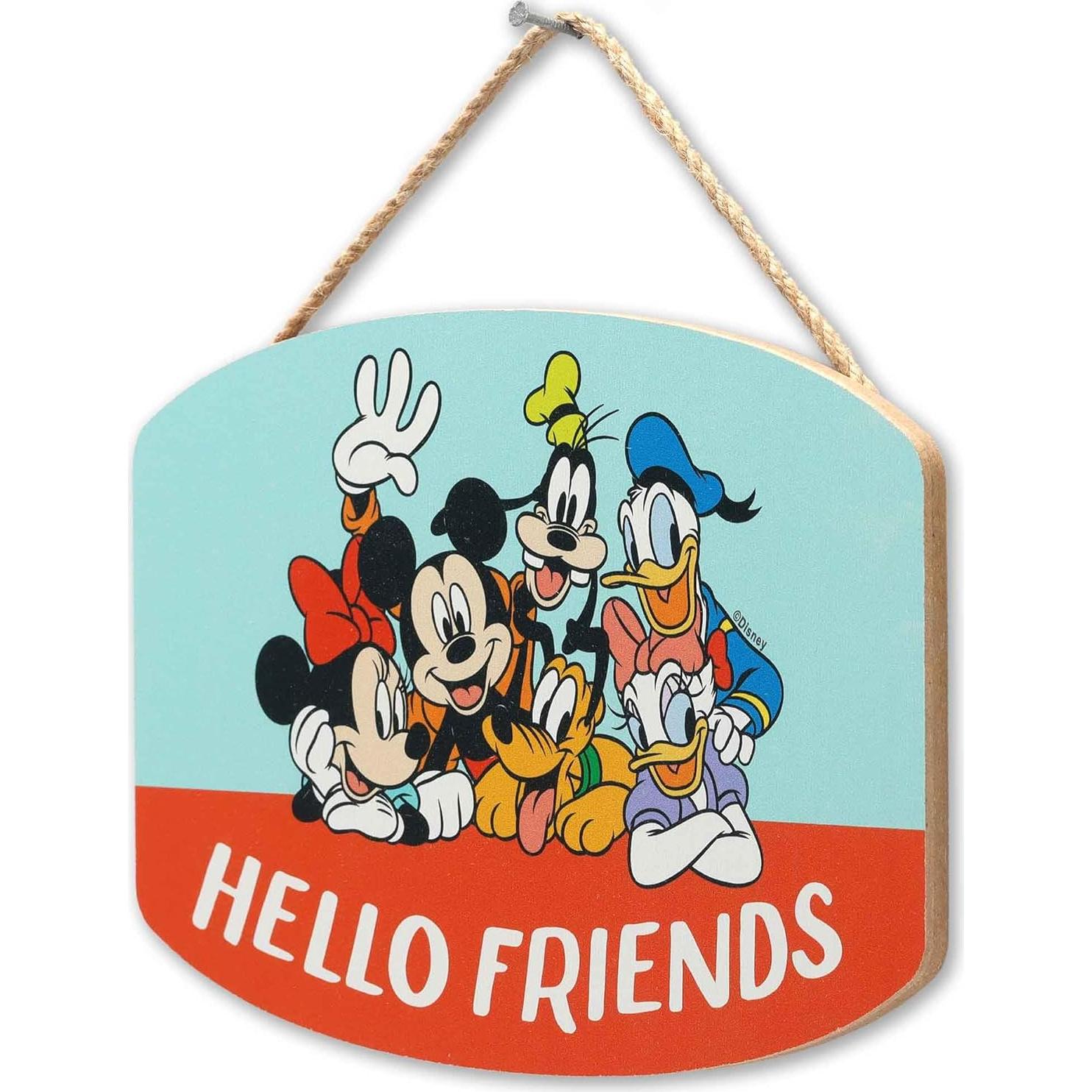 Cartel Decorativo Mickey Mouse Hola Amigos - Open Road Brands