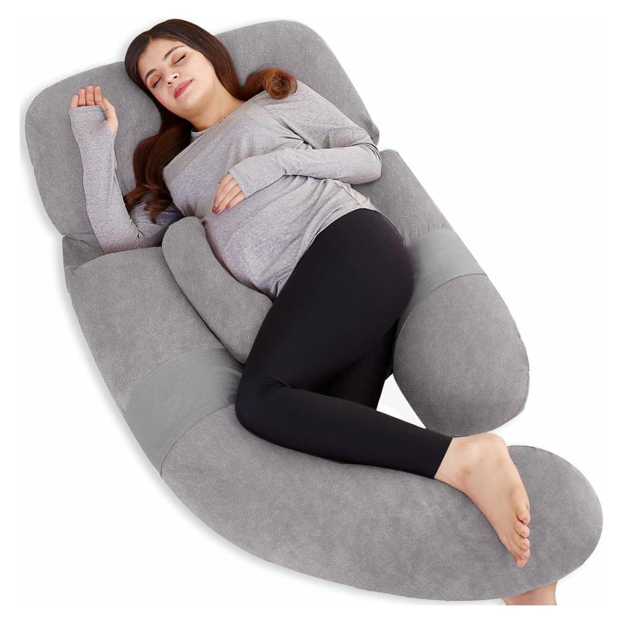 Almohada Maternidad Desmontable AS AWESLING 152.4cm Gris