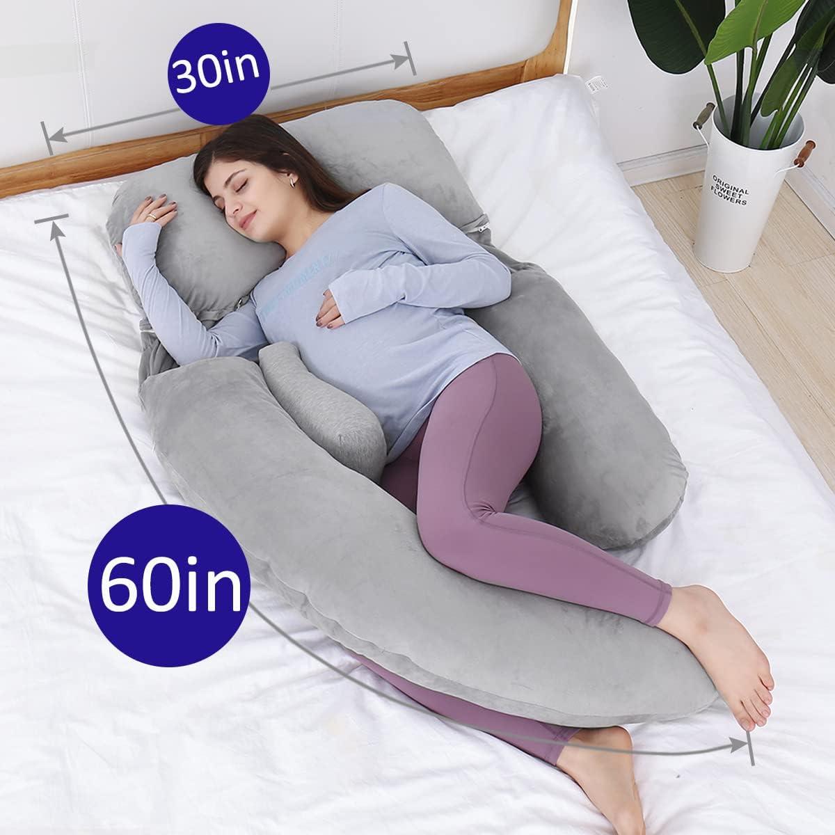 Almohada Maternidad Desmontable AS AWESLING 152.4cm Gris