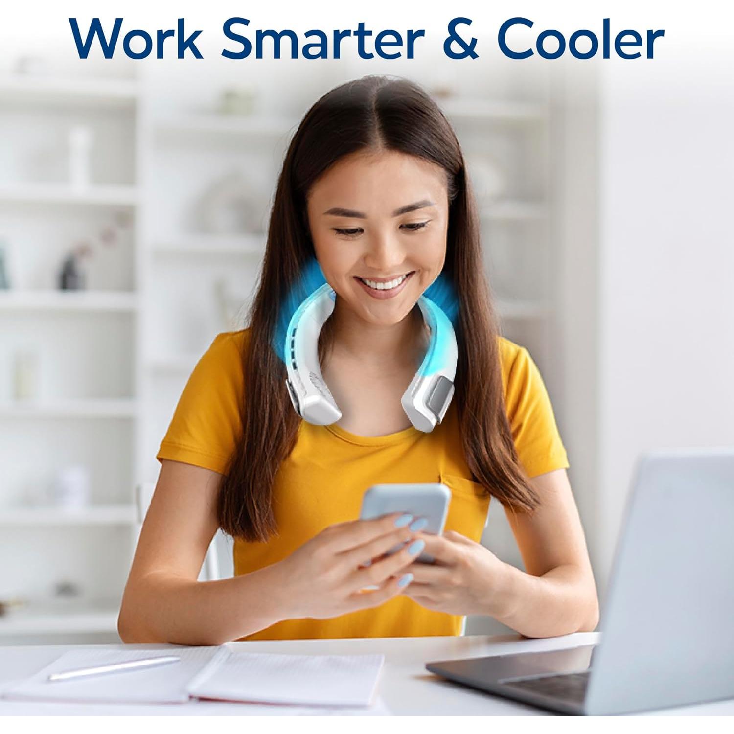 Enfriador Personal de Aire Arctic Air Freedom - Ventilador de Cuello Inalámbrico 3 Velocidades