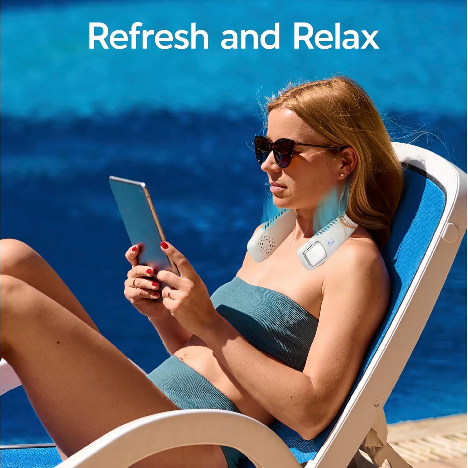 Enfriador Personal de Aire Arctic Air Freedom - Ventilador de Cuello Inalámbrico 3 Velocidades