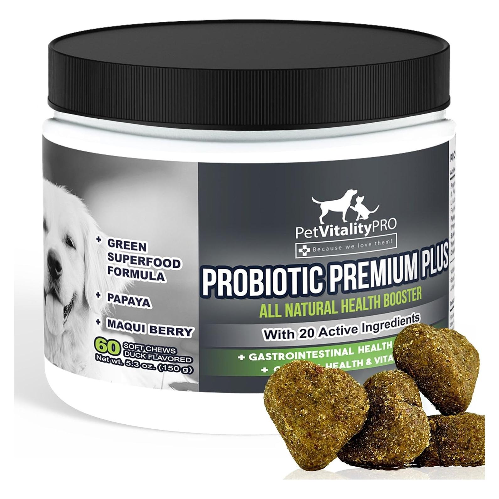 Probióticos Premium para Perros PetVitalityPRO - 60 Chews