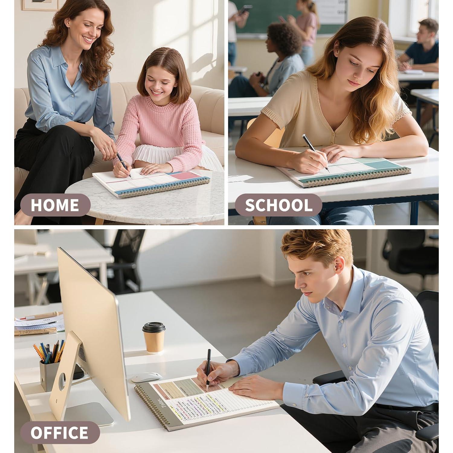 Bloc de Notas ALKALO 52 Hojas No Datadas 21.6x28 cm Marrón