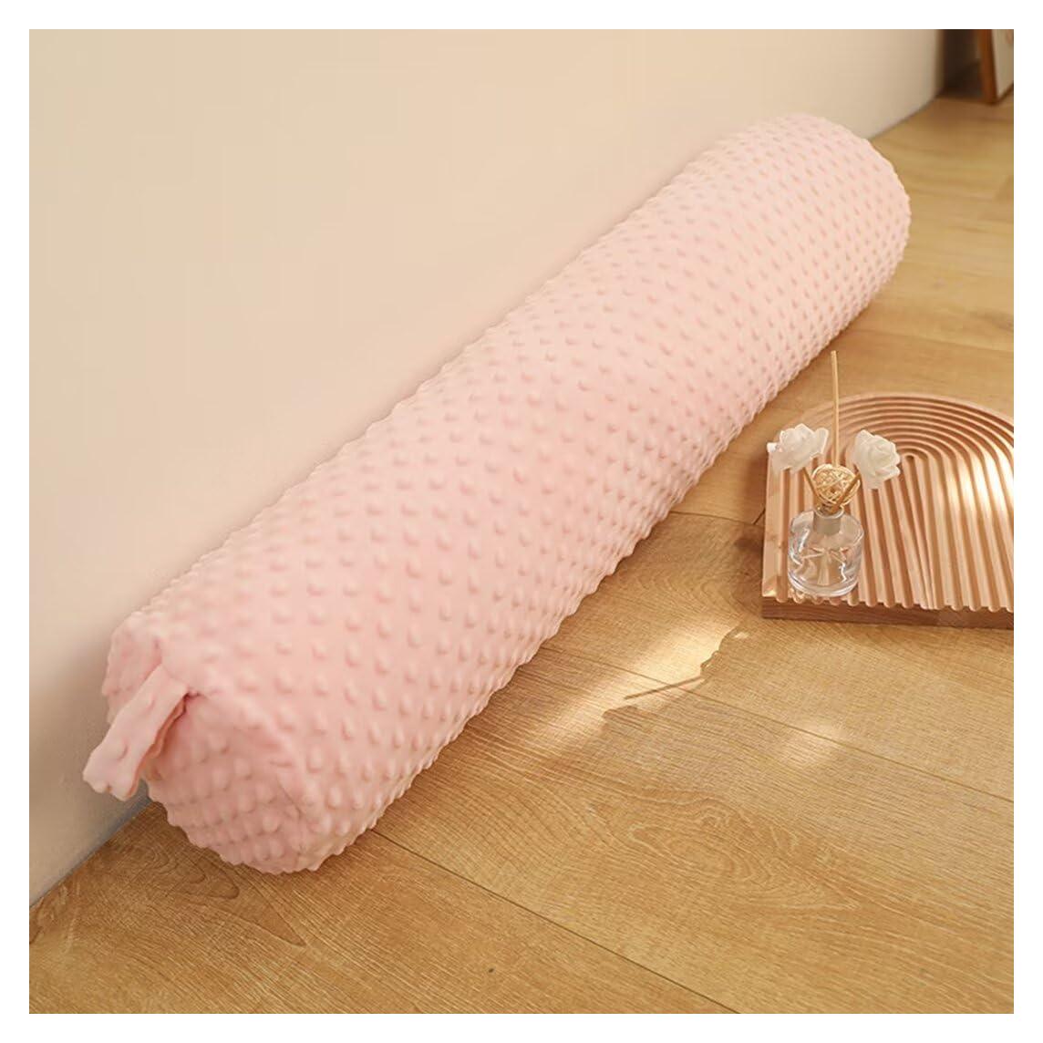 Almohada Redonda Eoieov 61 cm Rosa Viscoelástica Lavable