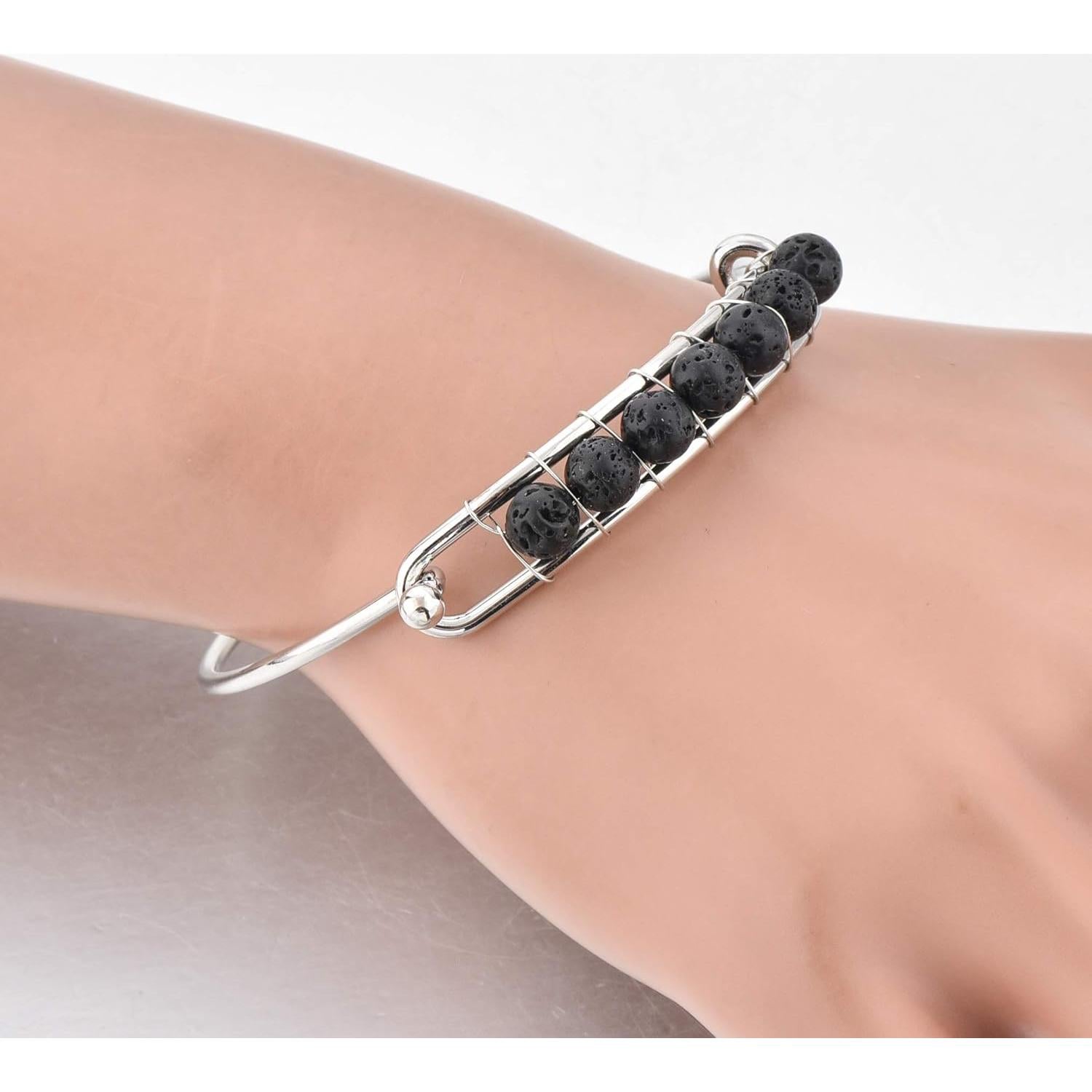 Pulsera de Lava Volcánica Mystiqs Difusor de Aceite Esencial