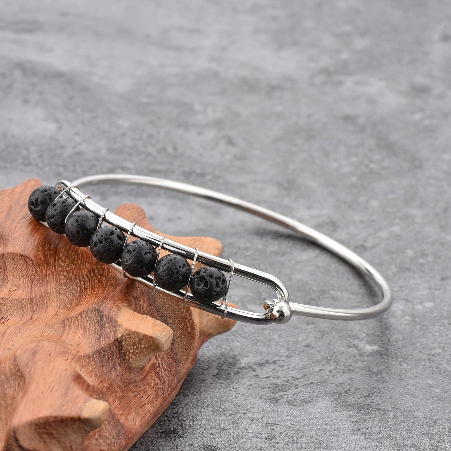 Pulsera de Lava Volcánica Mystiqs Difusor de Aceite Esencial