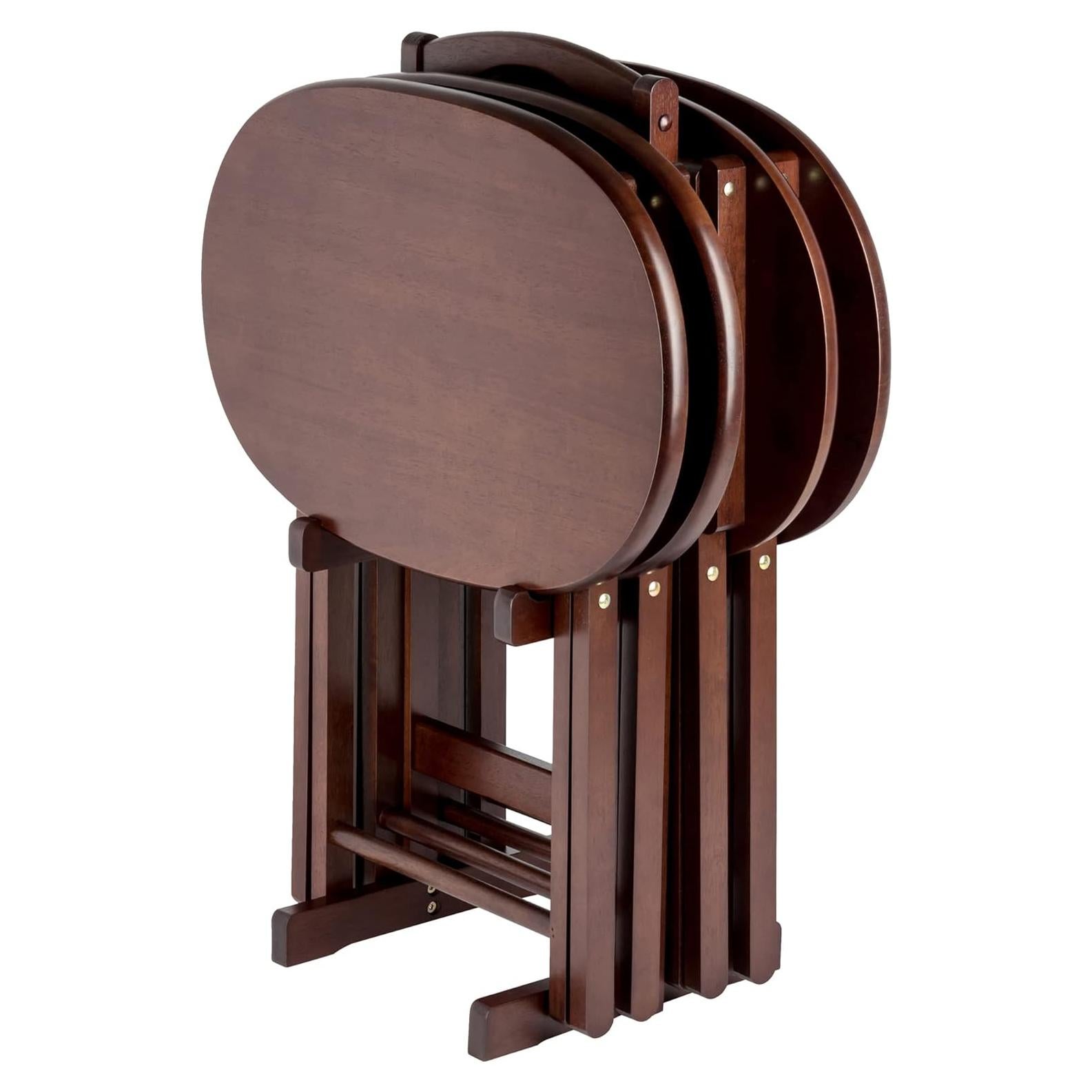 Conjunto de Mesas de Aperitivos Winsome Nathan 5 Piezas Cappuccino