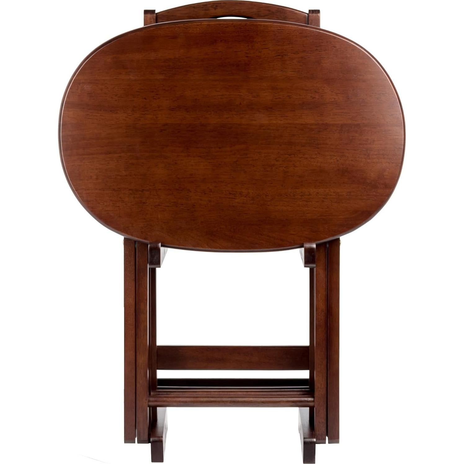 Conjunto de Mesas de Aperitivos Winsome Nathan 5 Piezas Cappuccino