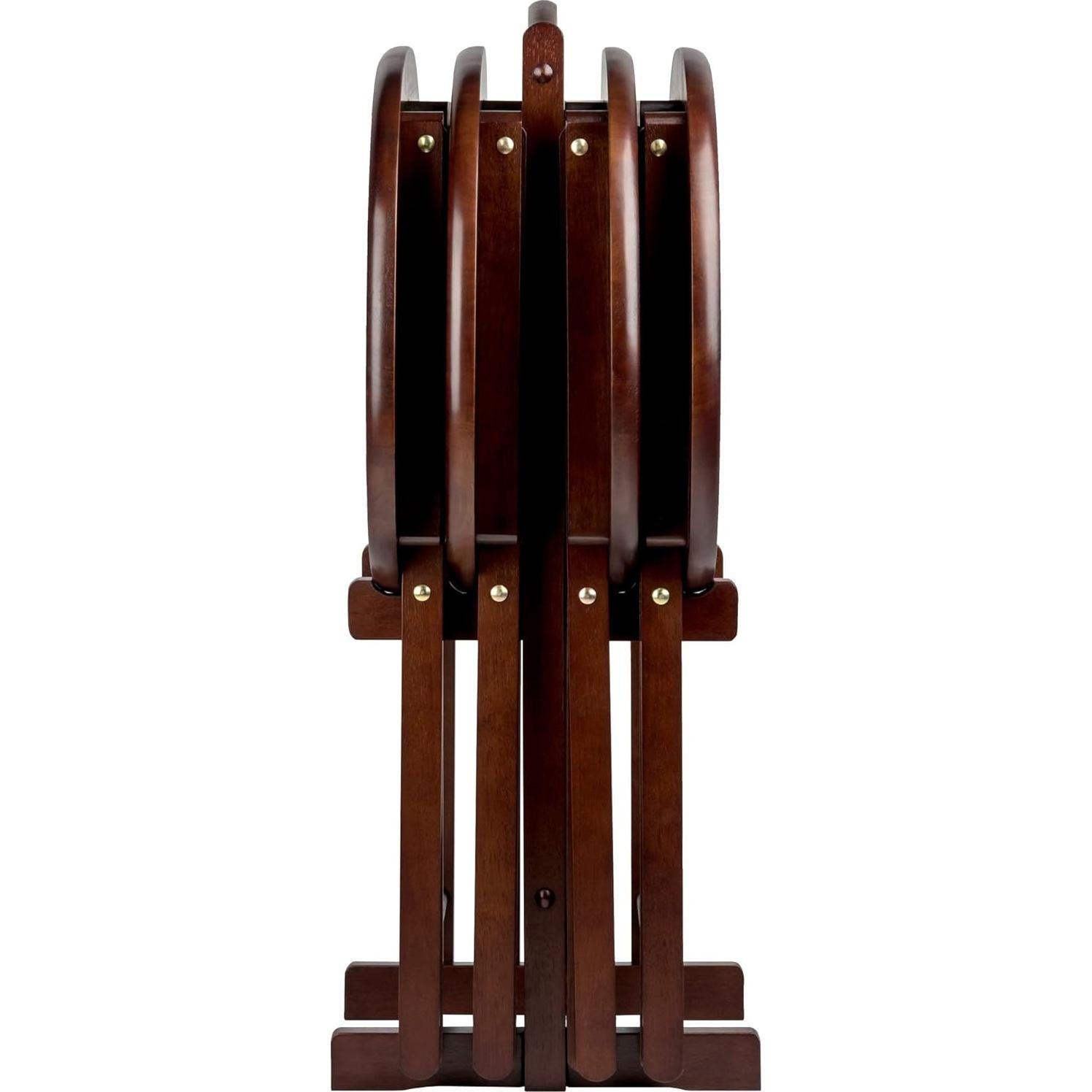 Conjunto de Mesas de Aperitivos Winsome Nathan 5 Piezas Cappuccino