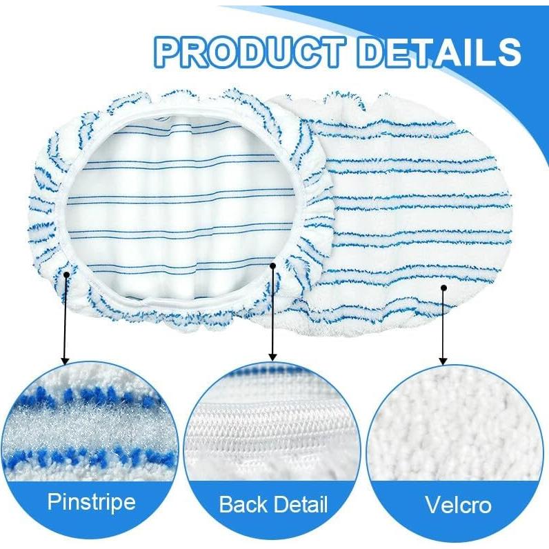 Paquete de 6 almohadillas de microfibra Planially 38x20 cm