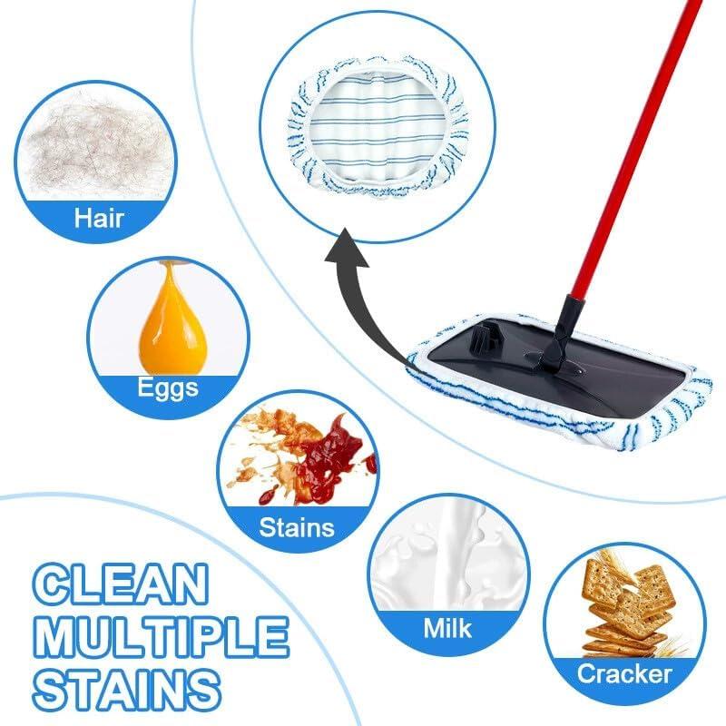 Paquete de 6 almohadillas de microfibra Planially 38x20 cm