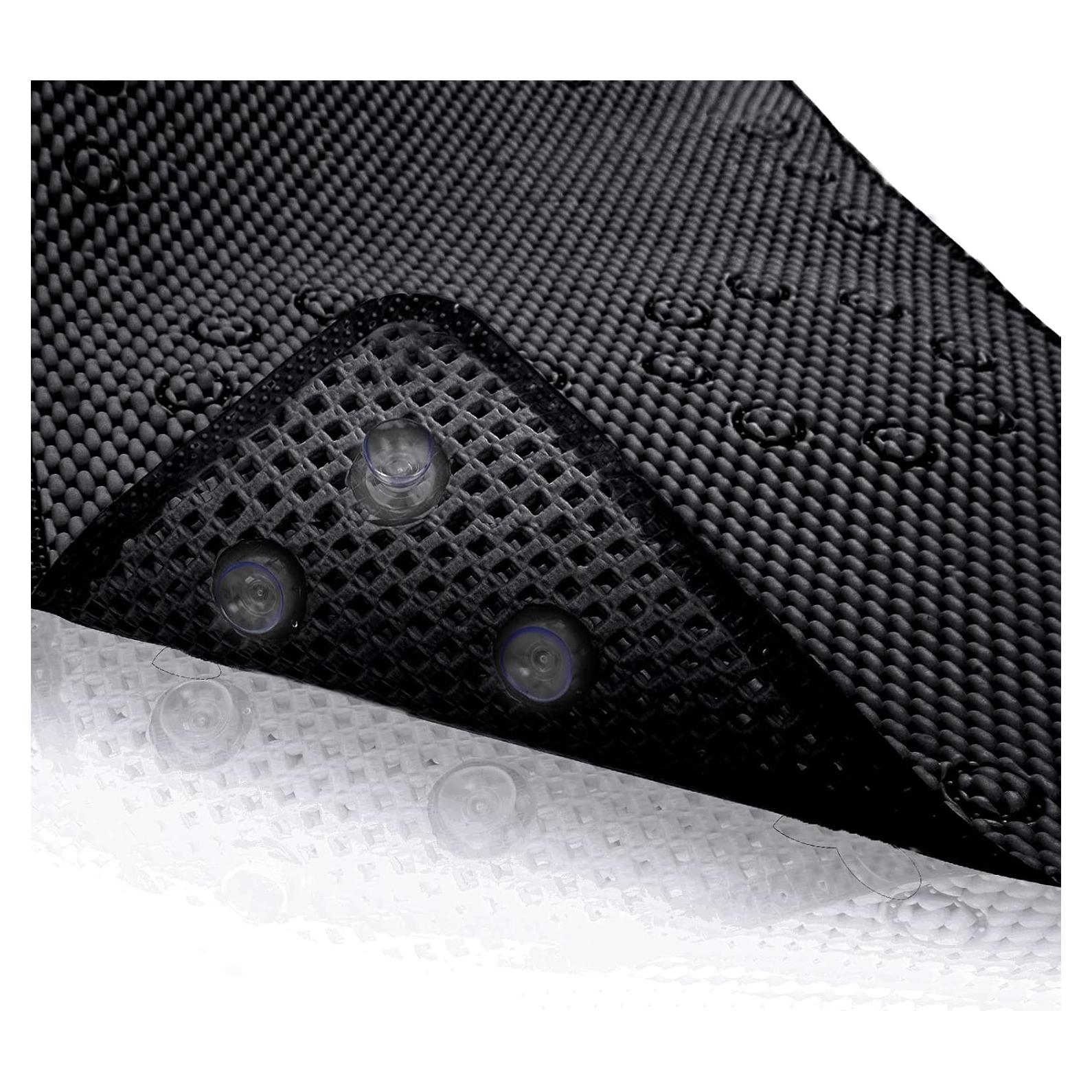 Alfombra de Ducha Antideslizante TJWODO 91.4x43.2cm Negra