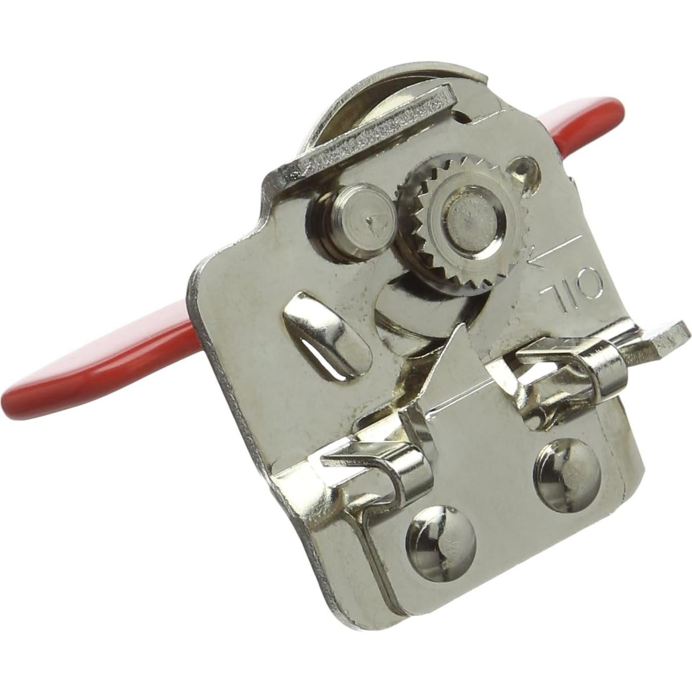 Abrelatas Manual Nogent Rojo, Acero Inoxidable, Hecho en Francia