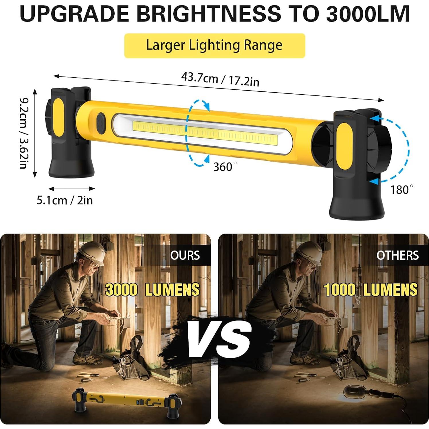 Barra de Luz de Trabajo LED ERAY CML-01-1 6000mAh 3000LM
