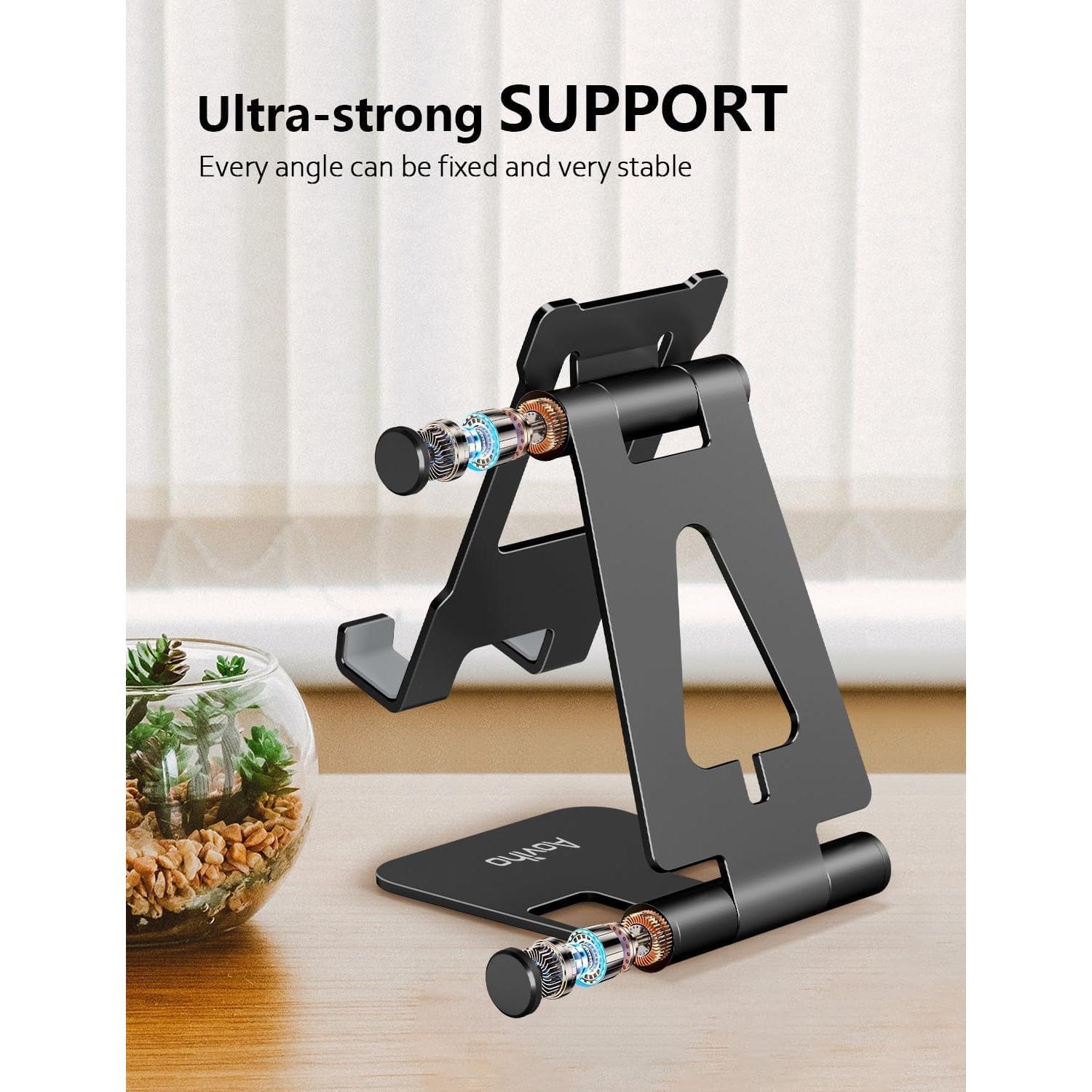 Soporte Ajustable para Teléfono Móvil Aoviho H6 Negro