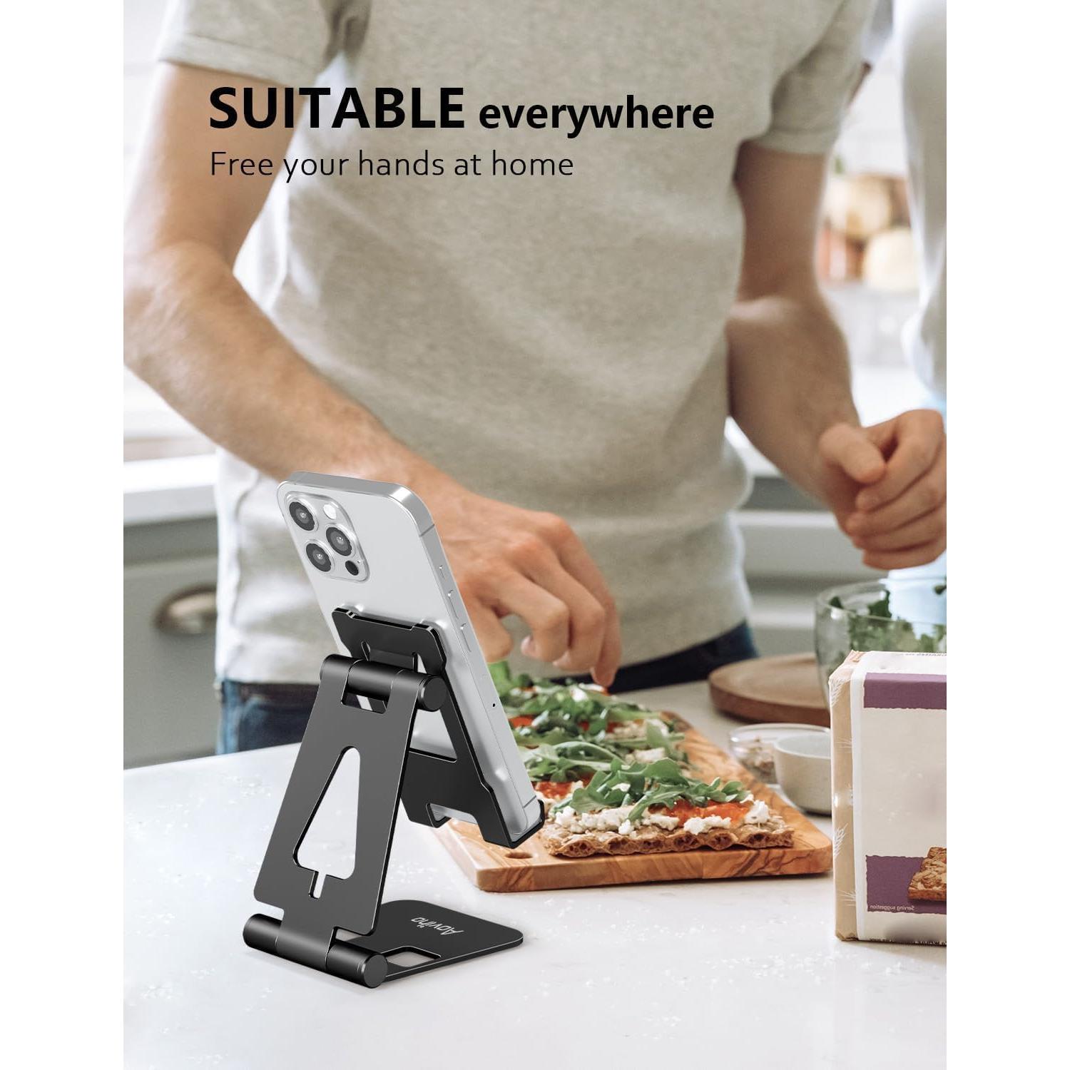 Soporte Ajustable para Teléfono Móvil Aoviho H6 Negro