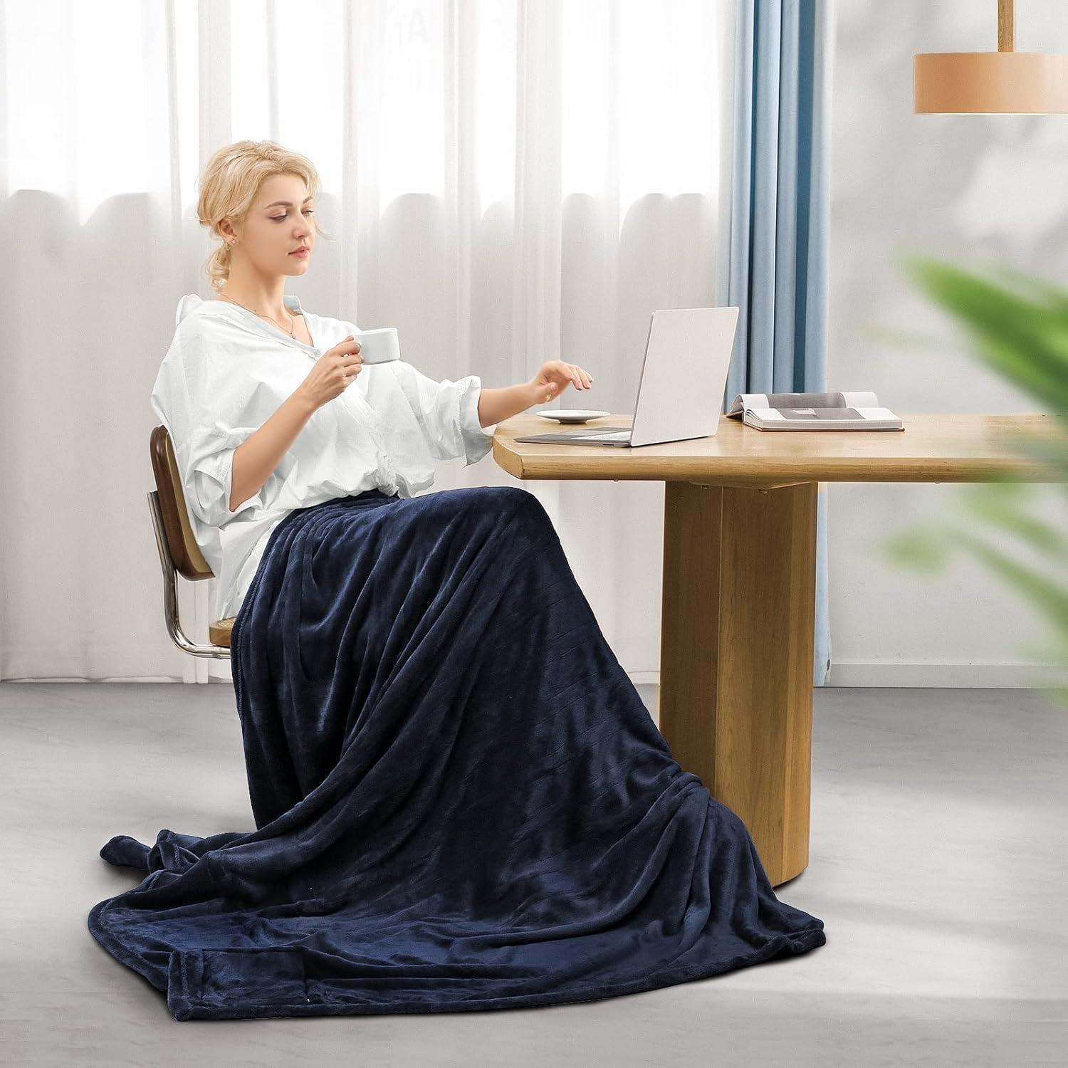 Manta Eléctrica Calentada CURECURE 157.5x213.4cm 6 Niveles