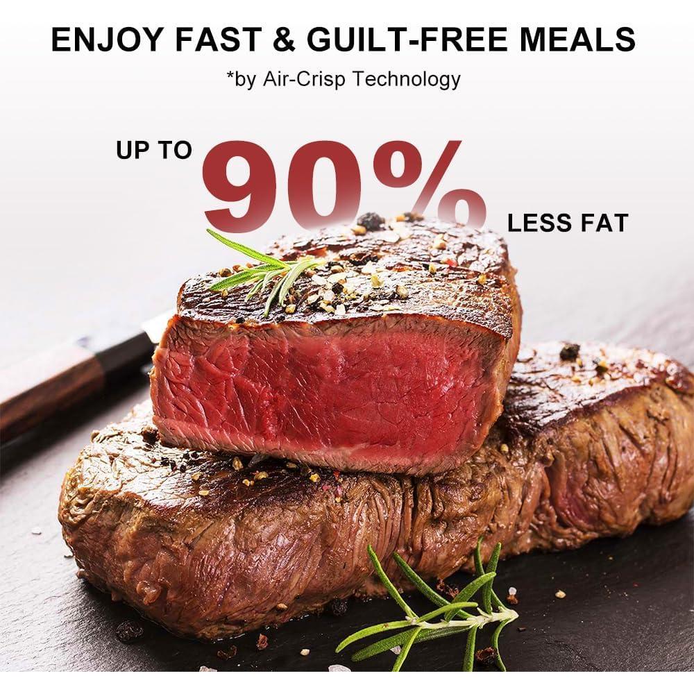 Freidora de Aire RAMJOY RAF-650 6.8L 10-en-1 Acero Inoxidable