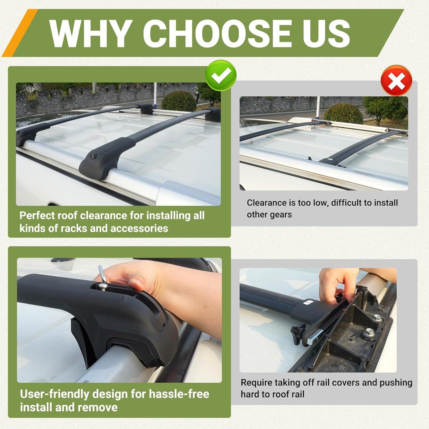 Barras Transversales de Techo TRAVLETIC para Toyota 4RUNNER 2010-2024