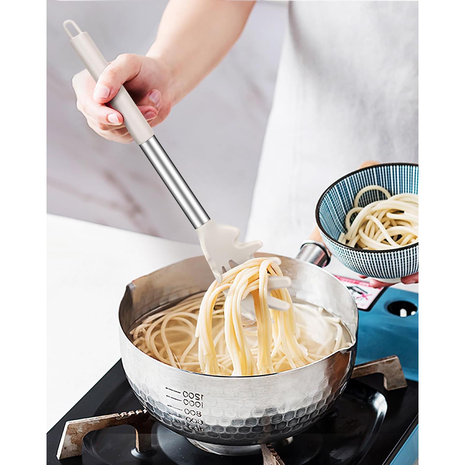 Juego de 2 tenedores de pasta BUNDLEPRO silicona negro-khaki