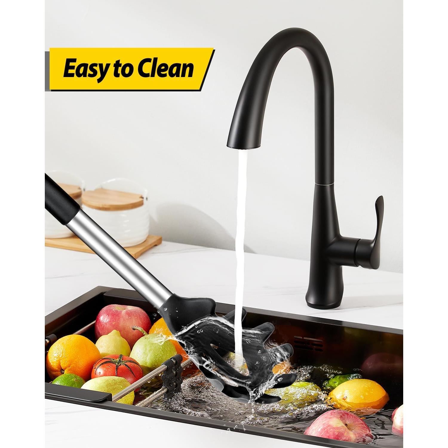 Juego de 2 tenedores de pasta BUNDLEPRO silicona negro-khaki