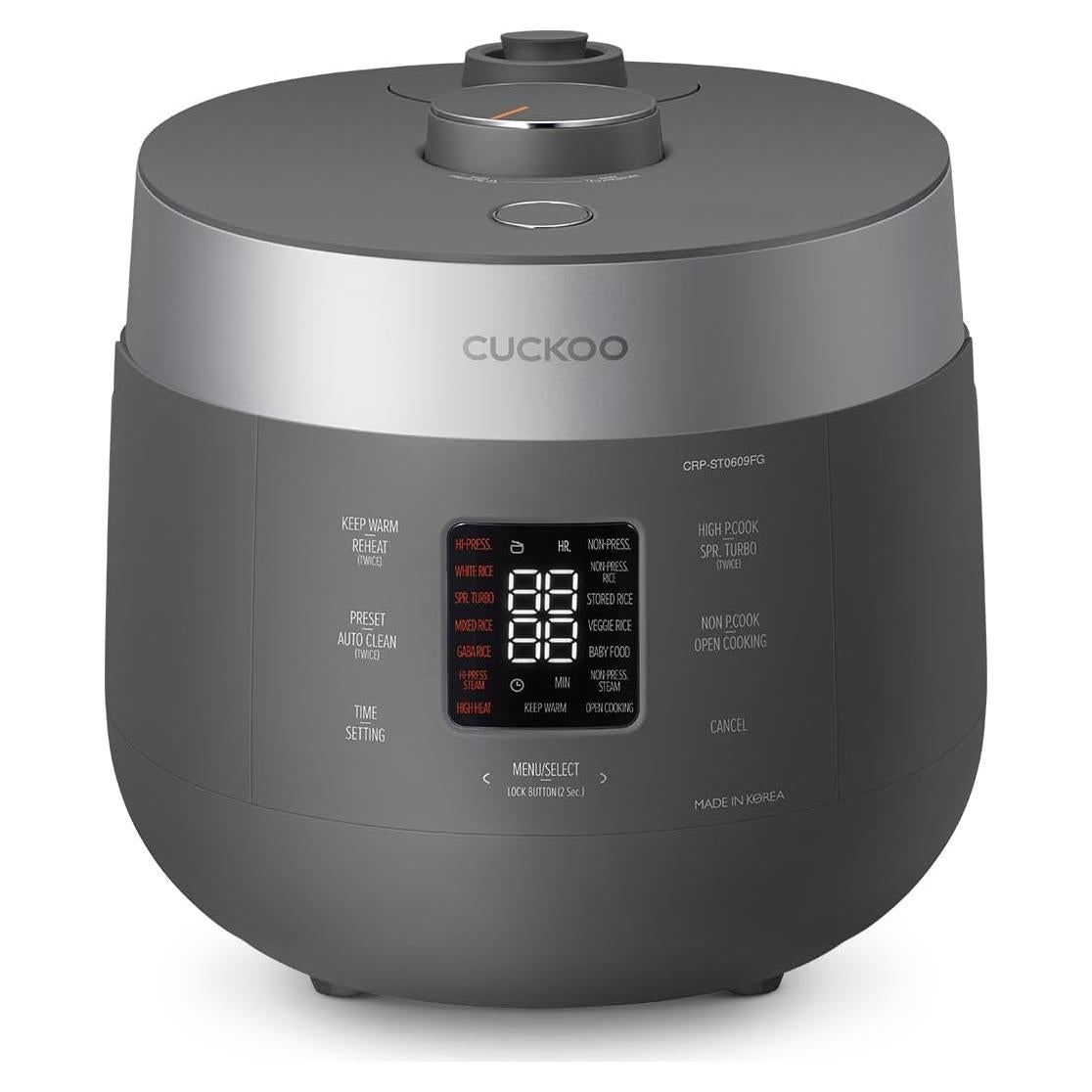 Olla de Arroz a Presión Cuckoo CRP-ST0609FG 6 Tazas Gris