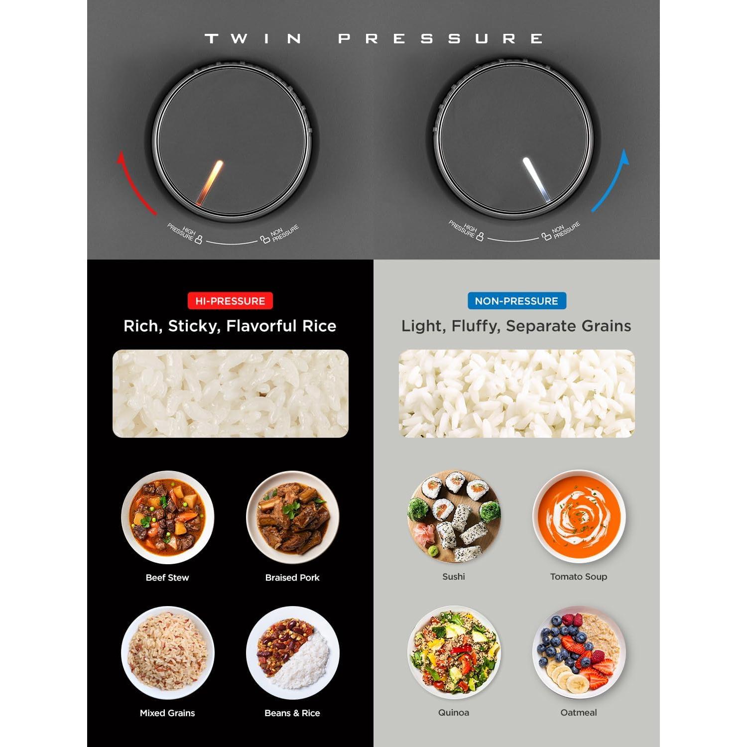 Olla de Arroz a Presión Cuckoo CRP-ST0609FG 6 Tazas Gris