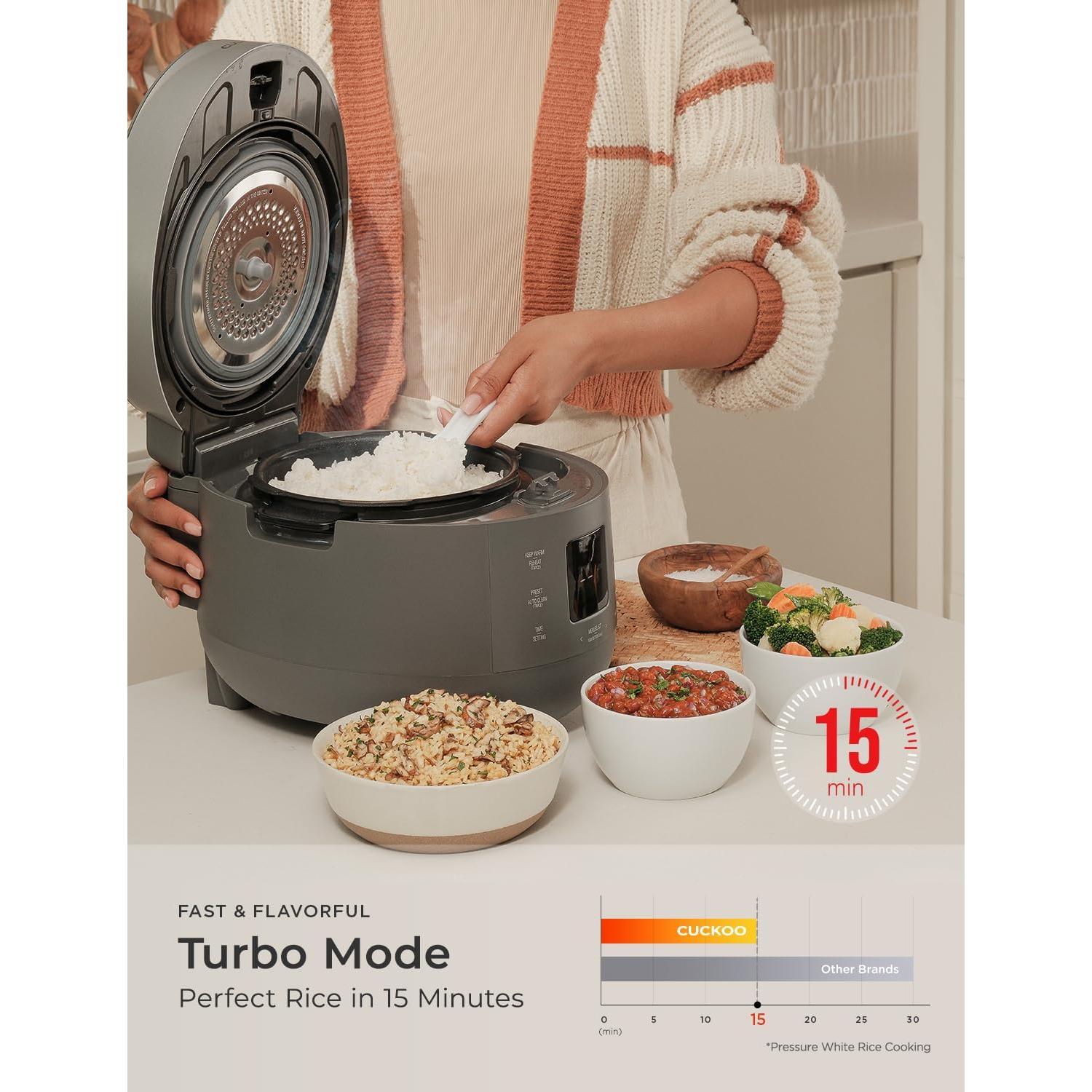 Olla de Arroz a Presión Cuckoo CRP-ST0609FG 6 Tazas Gris