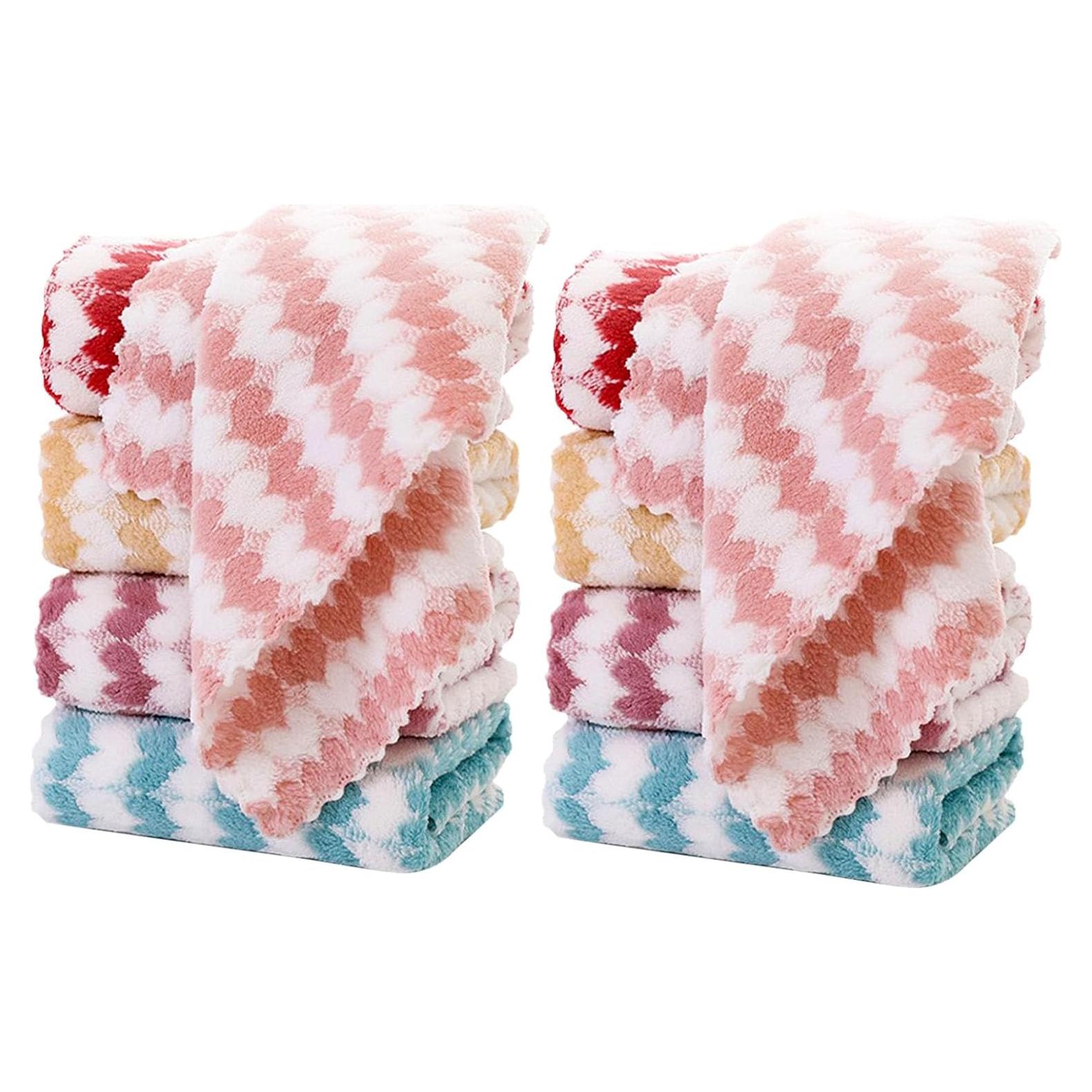 Paquete de 10 paños de microfibra BEWDIO 30x30cm absorbentes