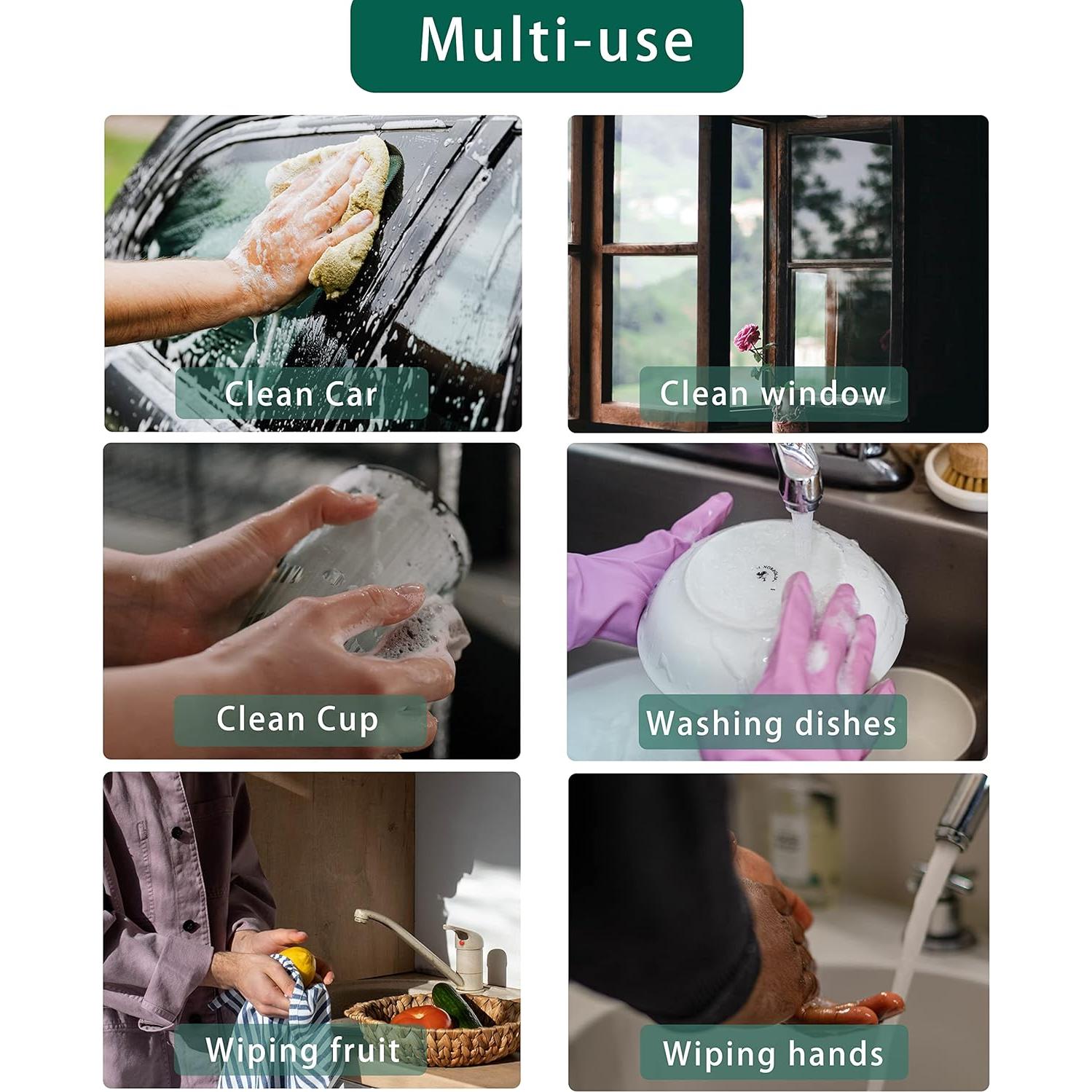 Paquete de 10 paños de microfibra BEWDIO 30x30cm absorbentes