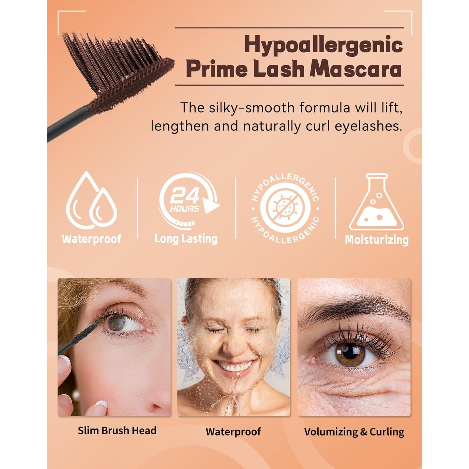 Máscara Voluminizadora Hipoalergénica Lestpola 2Pcs Negra