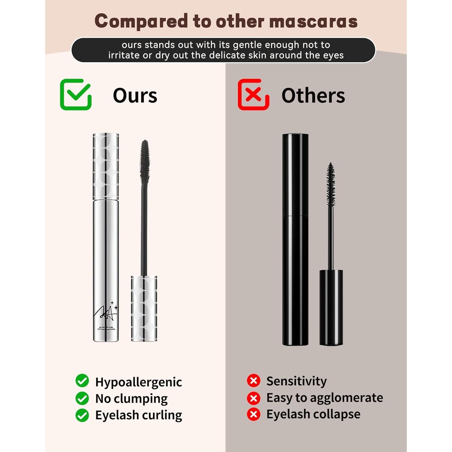 Máscara Voluminizadora Hipoalergénica Lestpola 2Pcs Negra
