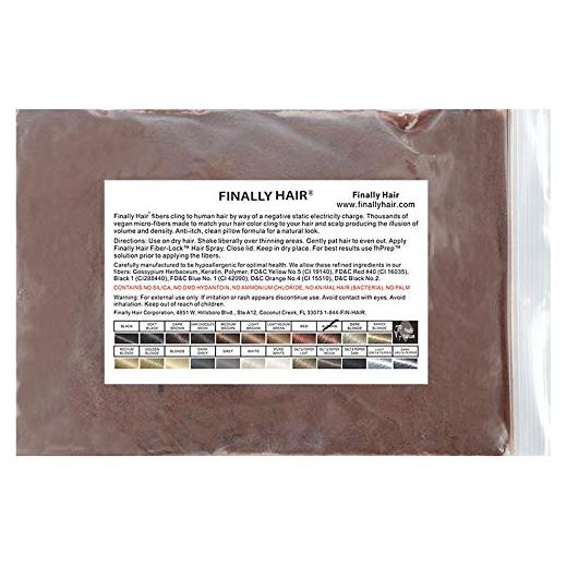 Bolsa de recarga fibras para cabello Finally - 56g Castaño claro