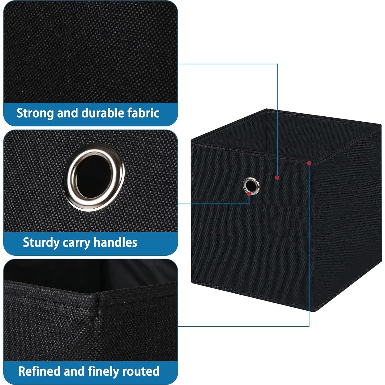 Cestas Organizadoras Plegables DABEACT 11x11x11 cm Set de 3