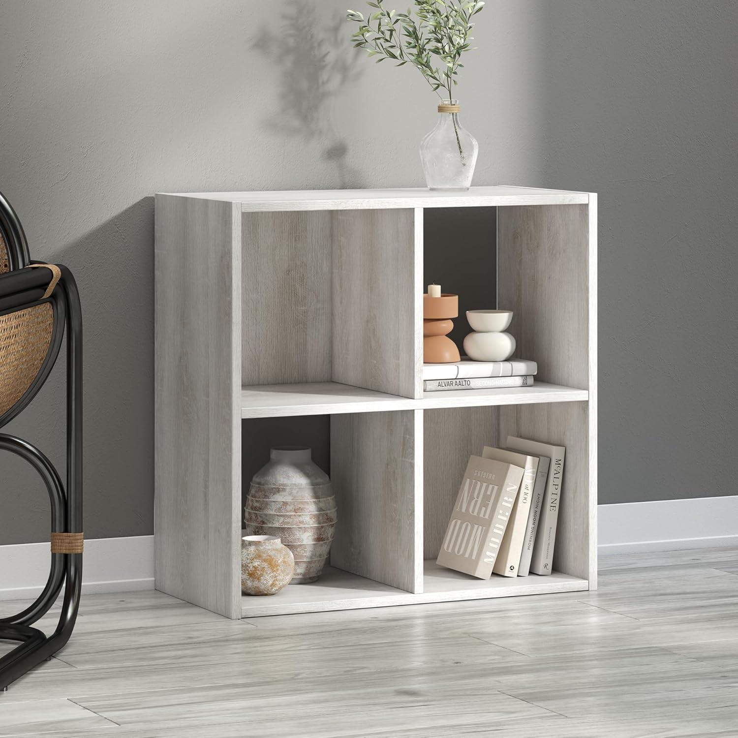 Organizador de 4 Cubos Blanqueado Paxberry Ashley