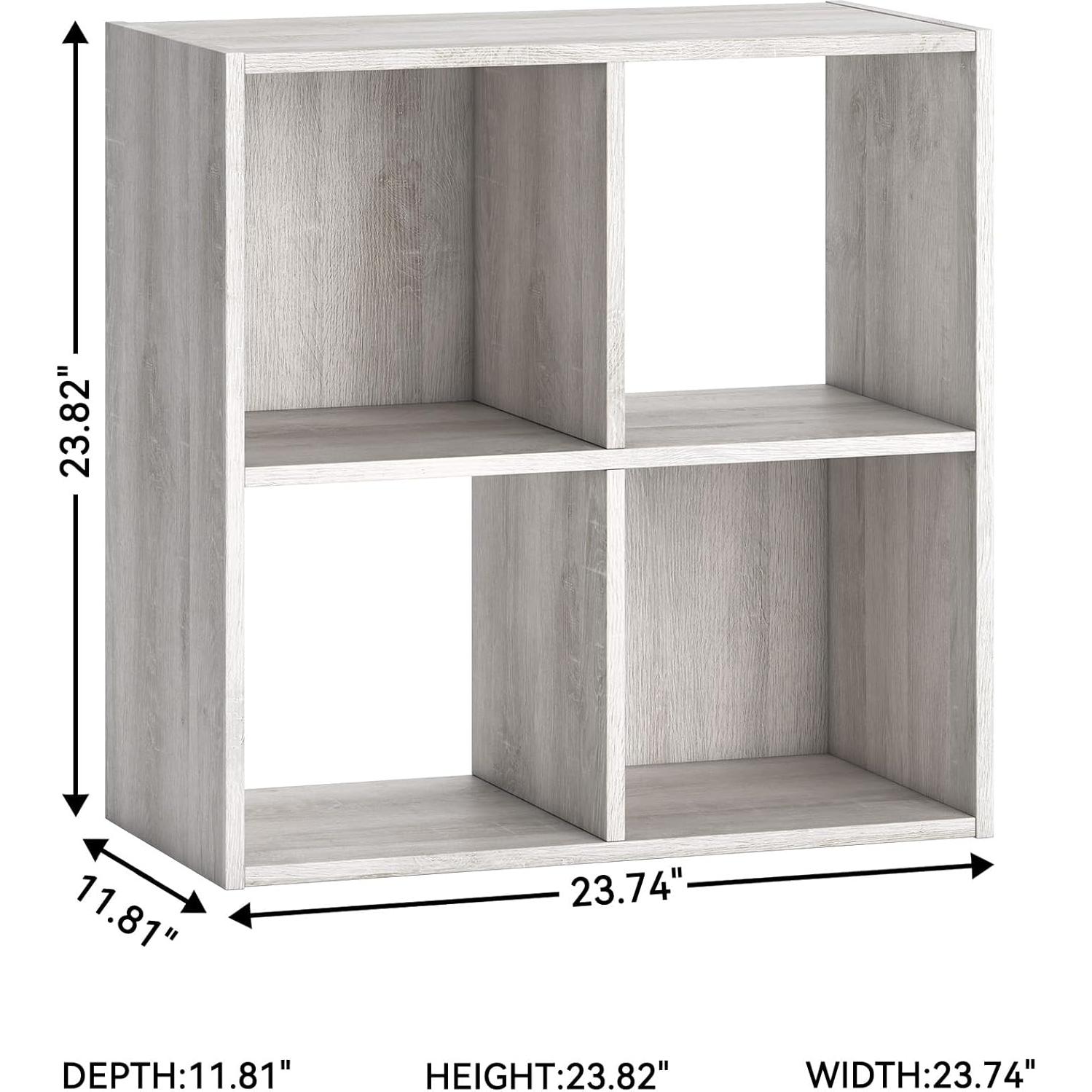 Organizador de 4 Cubos Blanqueado Paxberry Ashley