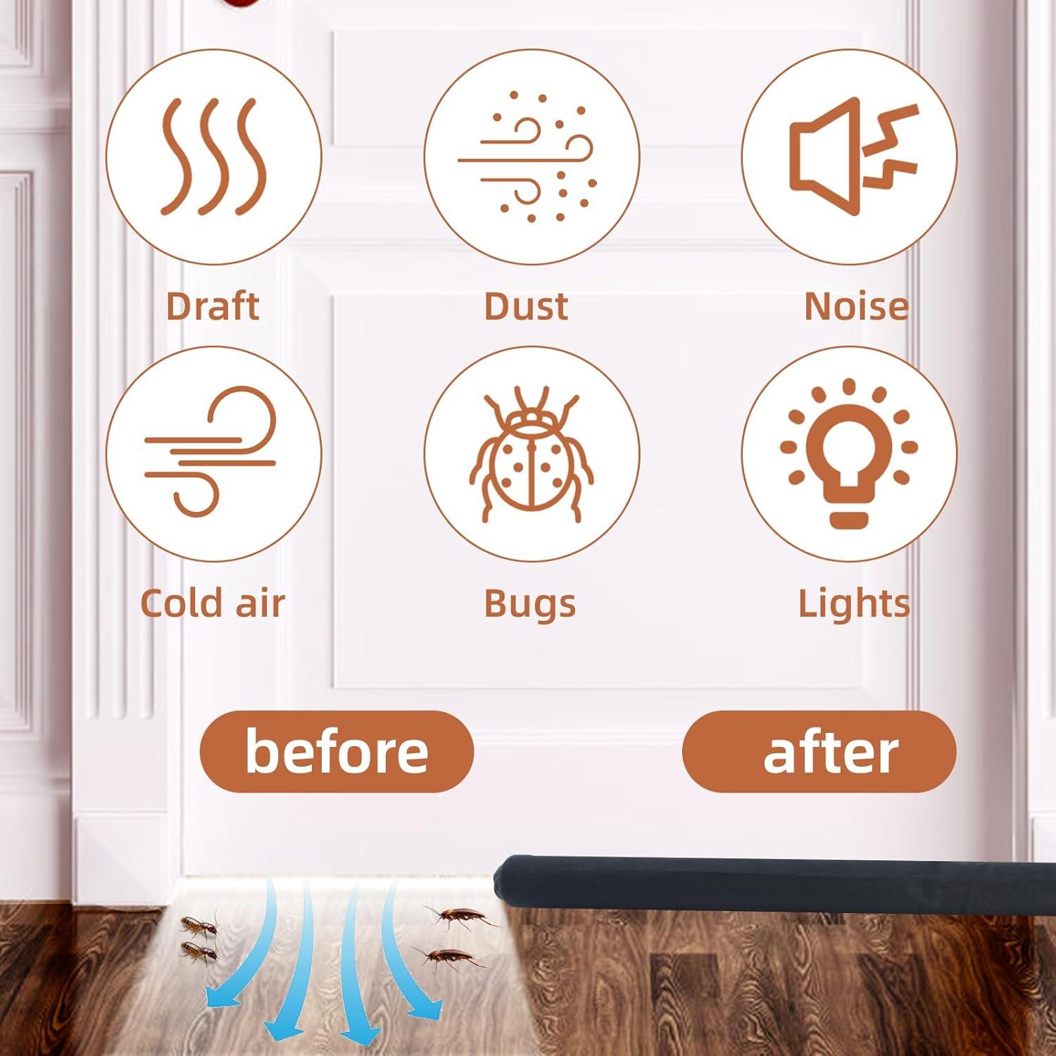 Relleno de Grietas para Puertas Yieldranger 91.44 cm Negro