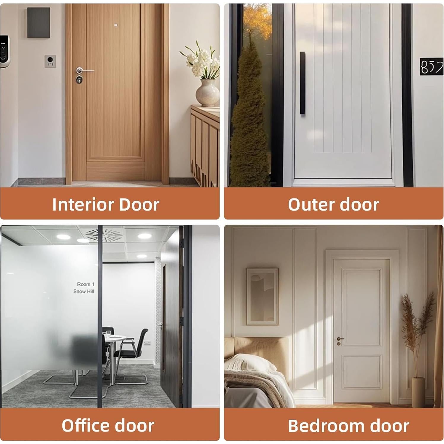 Relleno de Grietas para Puertas Yieldranger 91.44 cm Negro