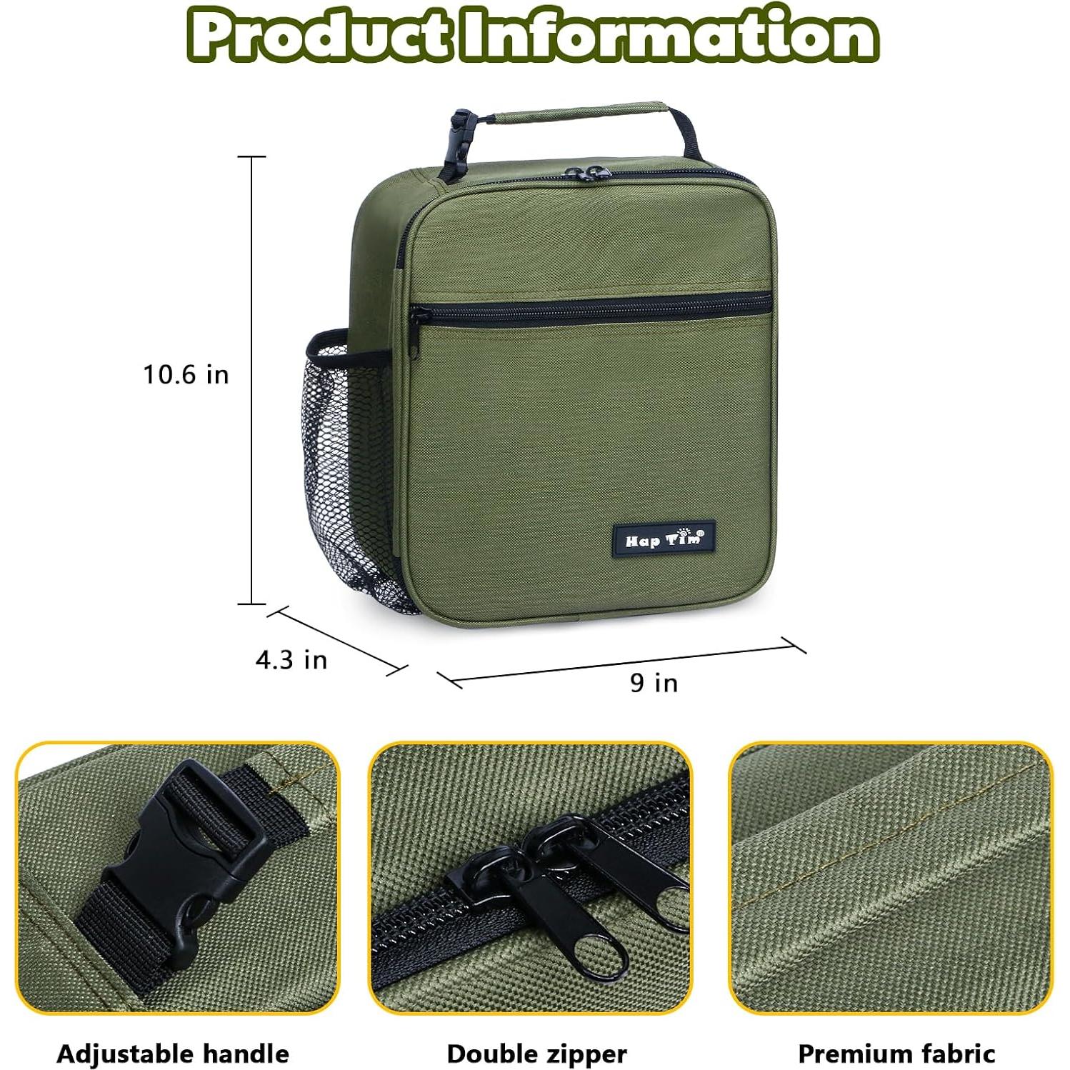 Bolsa de Almuerzo Aislada Hap Tim Verde Militar 0.51 kg