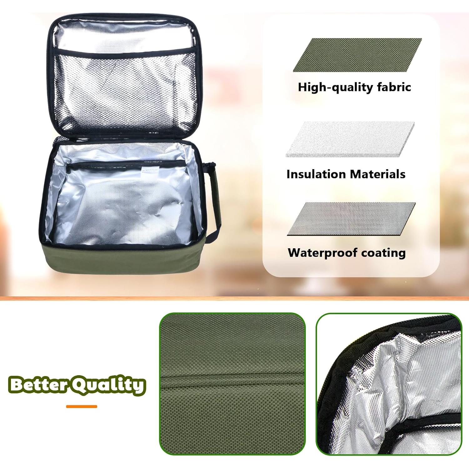 Bolsa de Almuerzo Aislada Hap Tim Verde Militar 0.51 kg