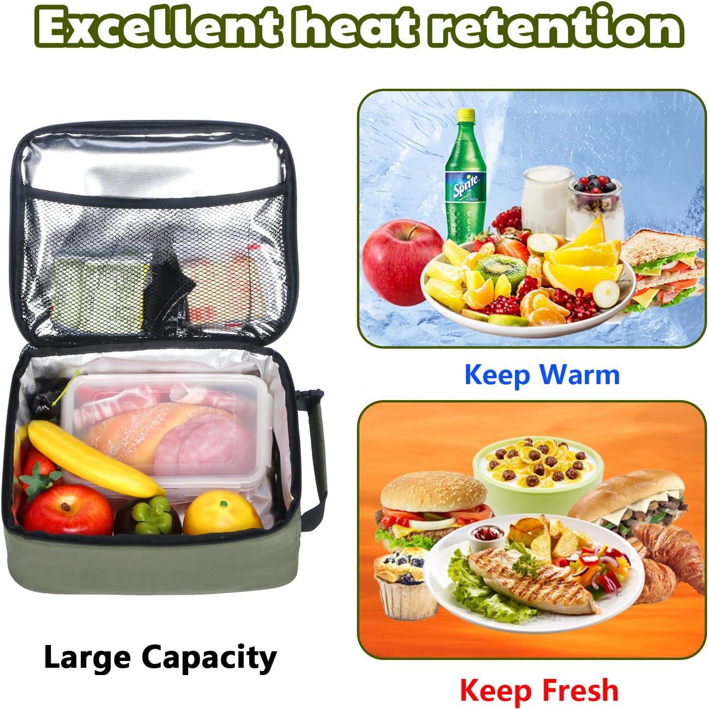 Bolsa de Almuerzo Aislada Hap Tim Verde Militar 0.51 kg